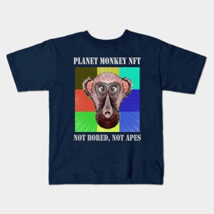 Planet Monkey Animals Not Bored Apes Kids T-Shirt